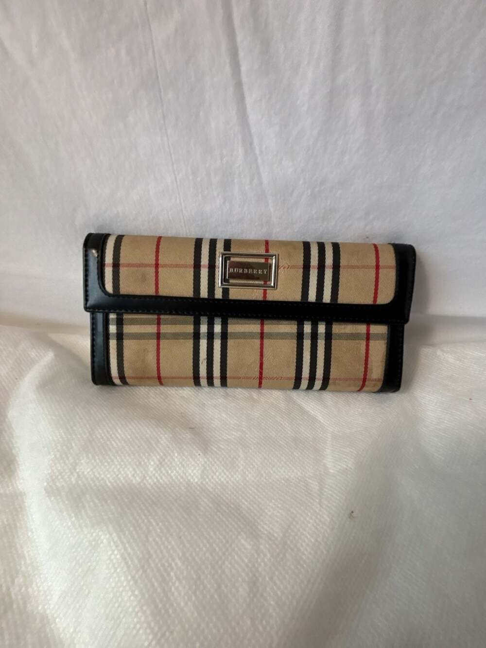 Burberry Classic Check Canvas and Leather Continental Wallet - Picture 1 of 4
